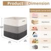 image:imageOIAHOMY 13 Kallax Inch Cube Storage Bins 3Pack Cotton Rope Woven Baskets for Organizing Kallax Insert Storage Baskets for Shelves Baby Nursery Closet Organizer 1313126IN Gradient BrownGradient Grey