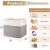 image:imageOIAHOMY 13 Kallax Inch Cube Storage Bins 3Pack Cotton Rope Woven Baskets for Organizing Kallax Insert Storage Baskets for Shelves Baby Nursery Closet Organizer 1313126IN Gradient BrownWhite  Grey
