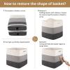 image:imageOIAHOMY 13 Kallax Inch Cube Storage Bins 3Pack Cotton Rope Woven Baskets for Organizing Kallax Insert Storage Baskets for Shelves Baby Nursery Closet Organizer 1313126IN Gradient BrownGradient Grey