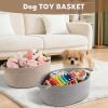 image:imageOIAHOMY Large Gift Basket Empty 17 x 126 x 7 Storage Basket with Gift Bag Ribbon and Glitter Tulle for DIY Anytime Toy Storage for Kids Dogs with Handles in A Stylish Design  WhiteWhite