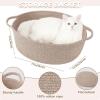 image:imageOIAHOMY Large Gift Basket Empty 17 x 126 x 7 Storage Basket with Gift Bag Ribbon and Glitter Tulle for DIY Anytime Toy Storage for Kids Dogs with Handles in A Stylish Design  WhiteBrown