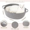 image:imageOIAHOMY Large Gift Basket Empty 17 x 126 x 7 Storage Basket with Gift Bag Ribbon and Glitter Tulle for DIY Anytime Toy Storage for Kids Dogs with Handles in A Stylish Design  WhiteGrey