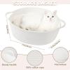 image:imageOIAHOMY Large Gift Basket Empty 17 x 126 x 7 Storage Basket with Gift Bag Ribbon and Glitter Tulle for DIY Anytime Toy Storage for Kids Dogs with Handles in A Stylish Design  WhiteWhite