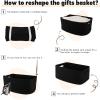 image:imageOIAHOMY Storage Basket for Shelves Closet Cube Storage Bins Baskets for Clothes Blanket Towels Baby Nursery Toy Baskets Box Woven Rope Basket 15751181709 IN 2 Packs BrownBlack