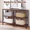 image:imageOIAHOMY Storage Basket for Shelves Closet Cube Storage Bins Baskets for Clothes Blanket Towels Baby Nursery Toy Baskets Box Woven Rope Basket 15751181709 IN 2 Packs BrownJute Yellow