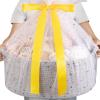 image:imageOIAHOMY Large Gift Basket Empty 17 x 126 x 7 Storage Basket with Gift Bag Ribbon and Glitter Tulle for DIY Anytime Toy Storage for Kids Dogs with Handles in A Stylish Design  WhiteGrey
