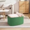 image:imageOIAHOMY 75L Blanket Basket Woven Cotton Rope Basket for Organizing 22x17x12 Used for Living Room Bedroom Nursery Light Yellow amp WhiteGreen