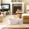 image:imageOIAHOMY 75L Blanket Basket Woven Cotton Rope Basket for Organizing 22x17x12 Used for Living Room Bedroom Nursery Light Yellow amp WhiteWhite