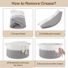 image:imageOIAHOMY 90L Blanket Basket for Living Room Large Basket 23 x 23 x 13 with Handle Laundry Hamper for Blankets Pillows Toy Storage for Kids Dogs  Brown amp WhiteGrey  White