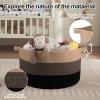 image:imageOIAHOMY 90L Blanket Basket for Living Room Large Basket 23 x 23 x 13 with Handle Laundry Hamper for Blankets Pillows Toy Storage for Kids Dogs  Brown amp WhiteYellow and Black
