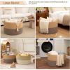 image:imageOIAHOMY 90L XXXLarge Blanket Basket for Living Room 217 x 138 Woven Cotton Rope Laundry Basket for Organizing Pillows Decorative Stuffed Animal Toy Storage Bin for Nursery White and Linen BrownJute and Black