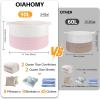 image:imageOIAHOMY 90L XXXLarge Blanket Basket for Living Room 217 x 138 Woven Cotton Rope Laundry Basket for Organizing Pillows Decorative Stuffed Animal Toy Storage Bin for Nursery White and Linen BrownWhite and Pink